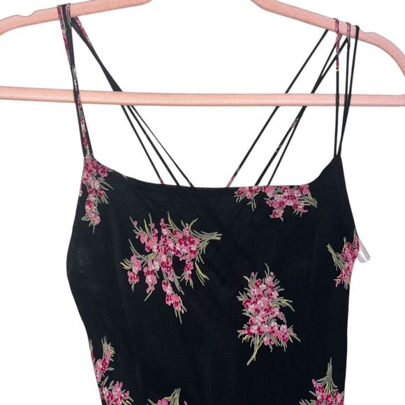 Luisa Spagnoli Floral Bias-Cut Slip Dress Handkerchief Hem (US 8 / IT 44) - Picture 5 of 8